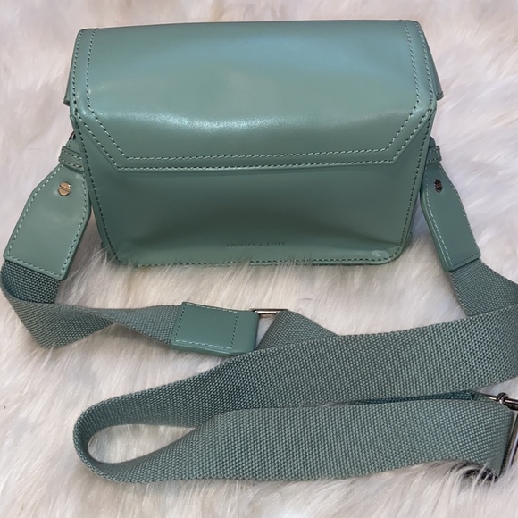 Charles & Keith Save Green Mini Crossbody Buckle Strap Bag - Picture 3 of 16